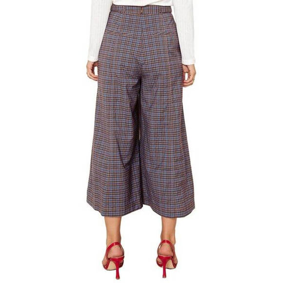 The East Order Tan Blue Trench Plaid Melody Pants Size Small NWT MSRP $179 - Picture 2 of 6